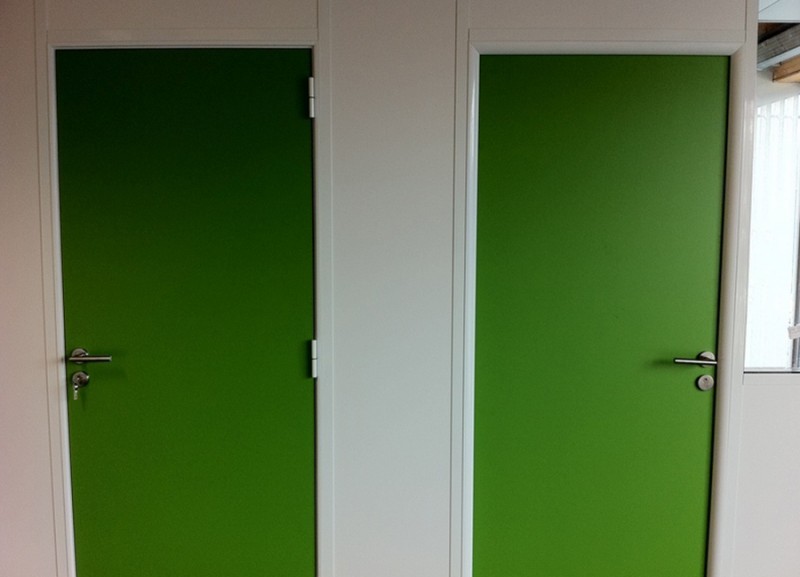 PORTE MELAMINEE VERT