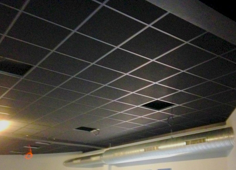 PLAFOND SUSPENDU NOIR